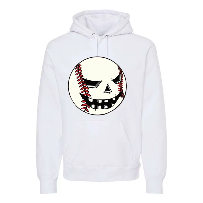 Halloween Jack O Lantern Baseball Player Coach Pitcher Premium Hoodie