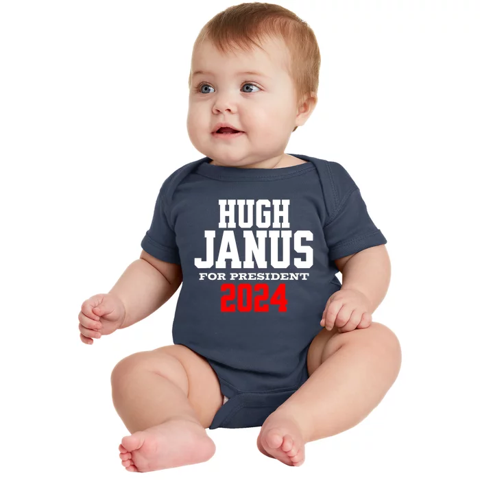 Hugh Janus Presidential Election 2024 Funny Innuendo Baby Bodysuit