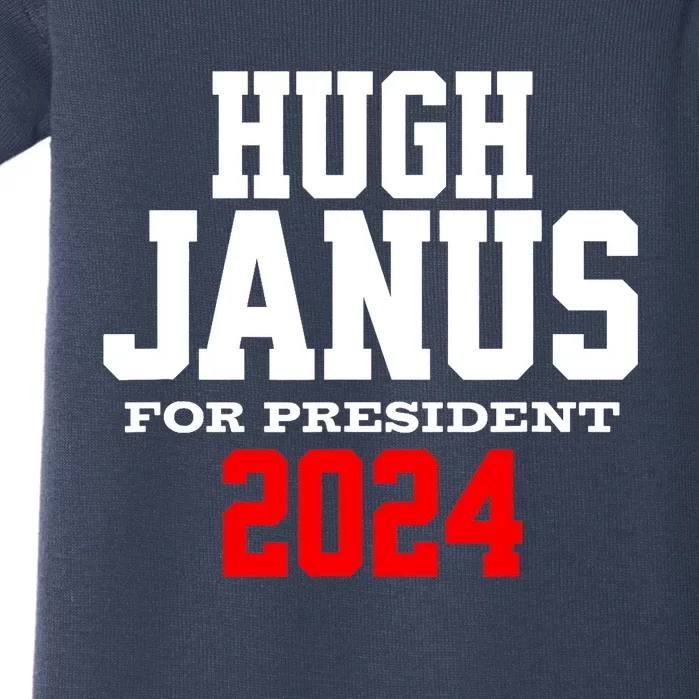 Hugh Janus Presidential Election 2024 Funny Innuendo Baby Bodysuit