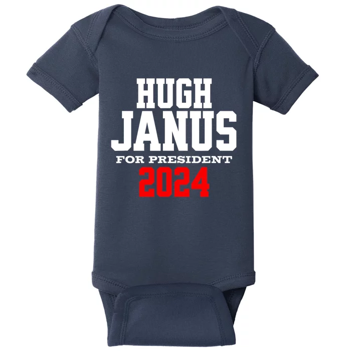 Hugh Janus Presidential Election 2024 Funny Innuendo Baby Bodysuit