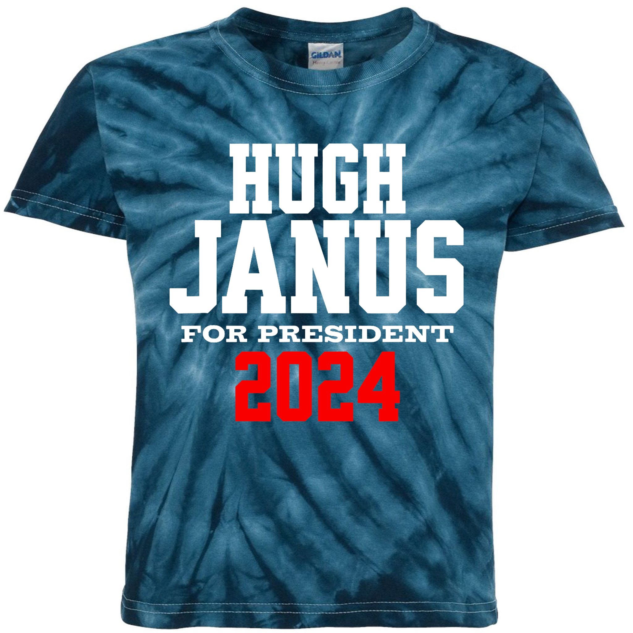 hugh-janus-presidential-election-2024-funny-innuendo-kids-tie-dye-t