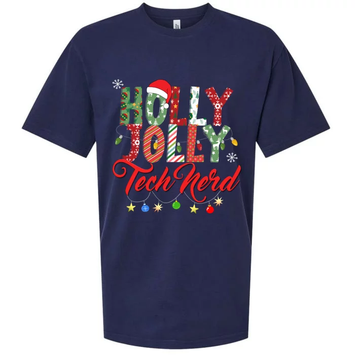 Holly Jolly Tech Nerd Sueded Cloud Jersey T-Shirt