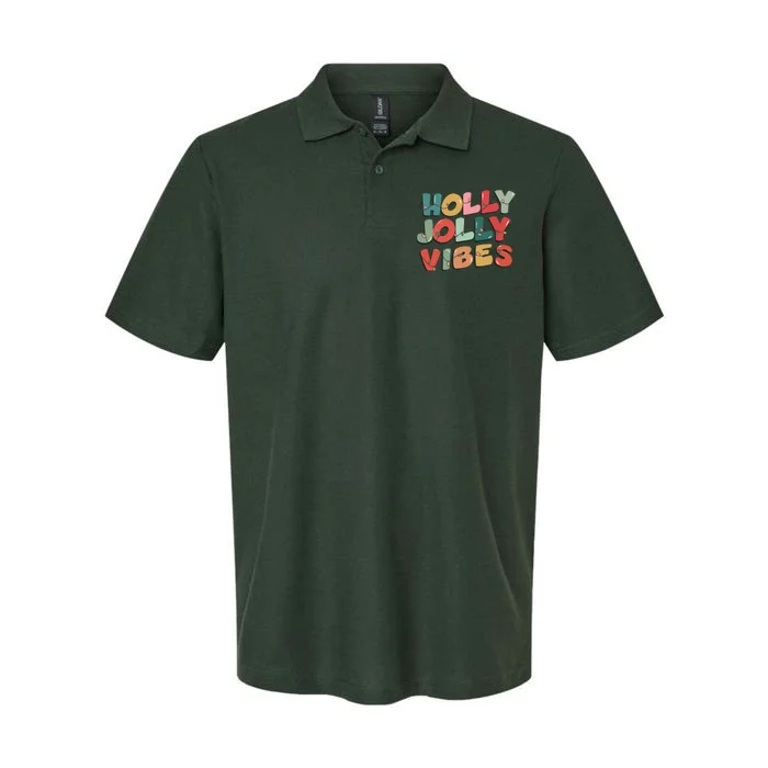 Holly Jolly Vibes Christmas Lights Softstyle Adult Sport Polo