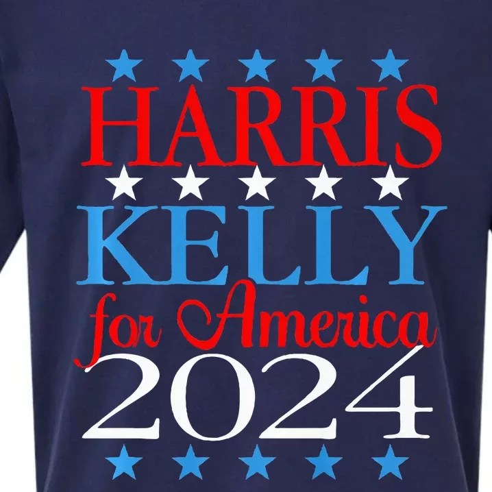 Harris Kelly 2024 For America Kamala 2024 Campaign Democrat Sueded Cloud Jersey T-Shirt