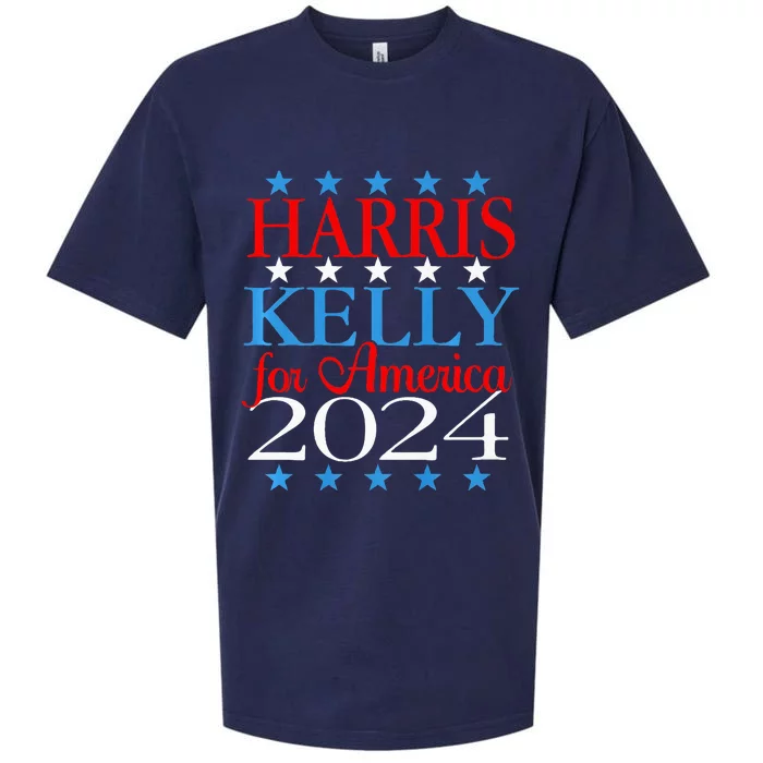 Harris Kelly 2024 For America Kamala 2024 Campaign Democrat Sueded Cloud Jersey T-Shirt