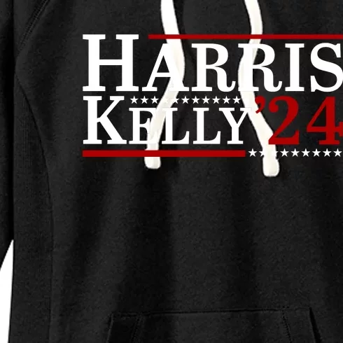 Harris Kelly 2024 For President Kamala Harris Mark Kelly Women's Fleece Hoodie