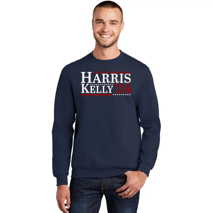 Harris Kelly 2024 For President Kamala Harris Mark Kelly Tall Sweatshirt