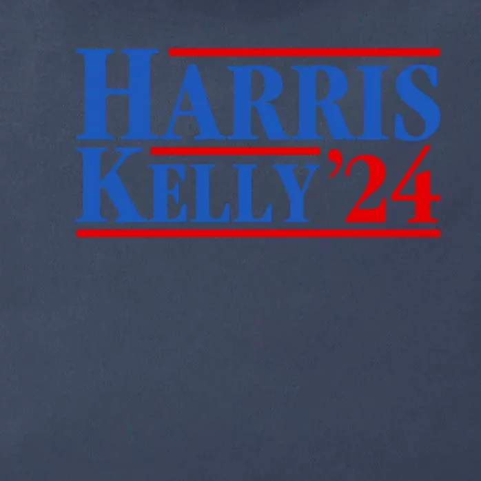 Harris Kelly 2024 For President Kamala Harris Mark Kelly Zip Tote Bag