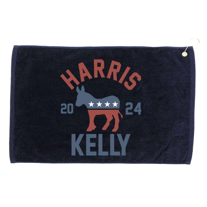 Harris Kelly 2024 For President Kamala Harris Mark Kelly Grommeted Golf Towel