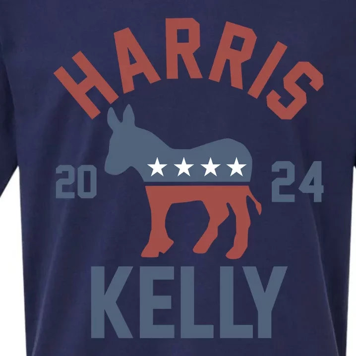 Harris Kelly 2024 For President Kamala Harris Mark Kelly Sueded Cloud Jersey T-Shirt