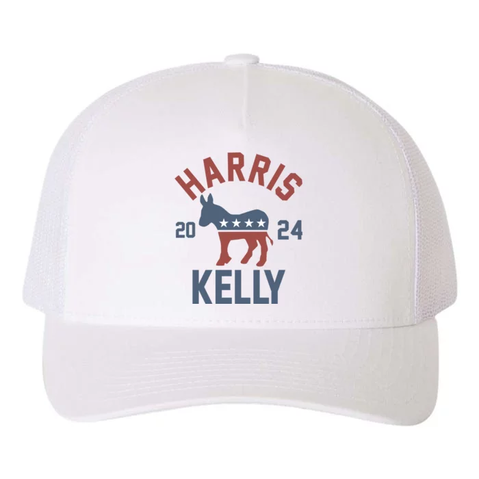 Harris Kelly 2024 For President Kamala Harris Mark Kelly Yupoong Adult 5-Panel Trucker Hat