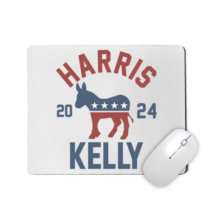 Harris Kelly 2024 For President Kamala Harris Mark Kelly Mousepad