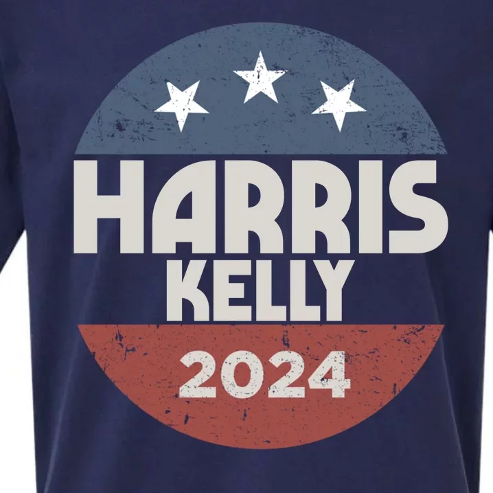 Harris Kelly 2024 For President Kamala Harris Mark Kelly Sueded Cloud Jersey T-Shirt