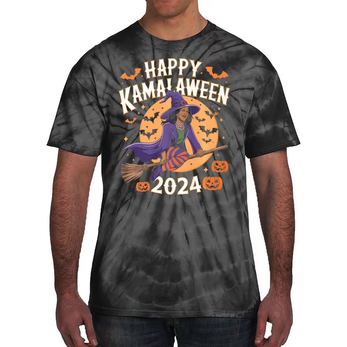 Happy Kamalaween 2024 Witch Tie-Dye T-Shirt