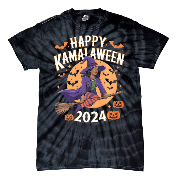 Happy Kamalaween 2024 Witch Tie-Dye T-Shirt