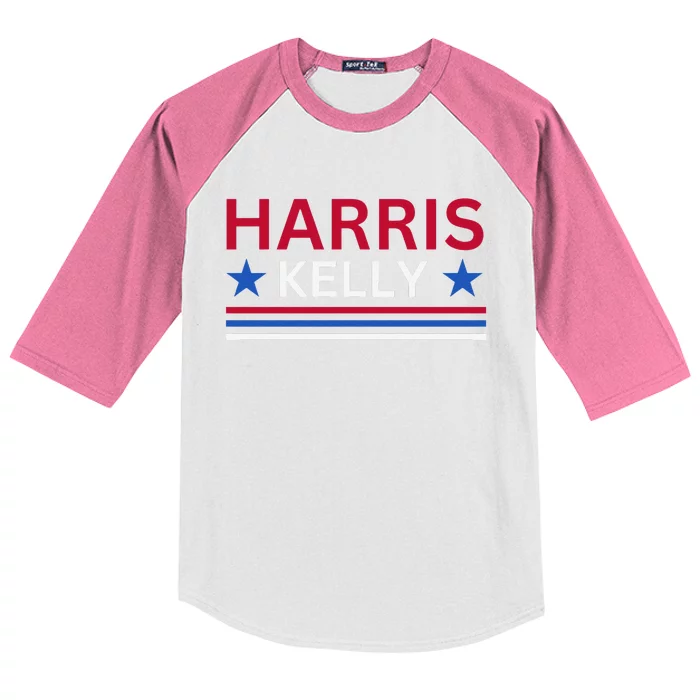 Harris Kelly 2024 Harris Kelly Election 2024 Kids Colorblock Raglan Jersey