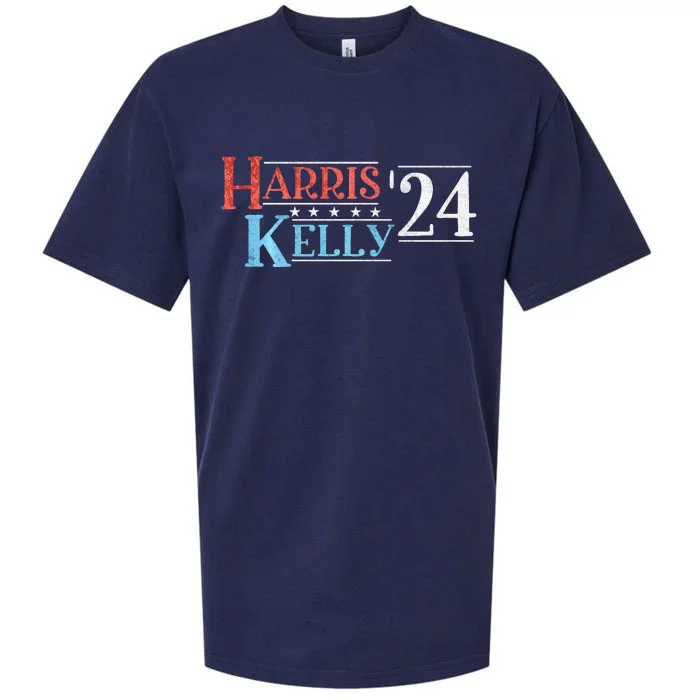 Harris Kelly 2024 For President Vintage Patriotic Democrat Sueded Cloud Jersey T-Shirt