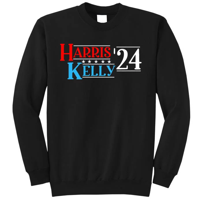 Harris Kelly 2024 For President Vintage Patriotic Democrat Tall Sweatshirt