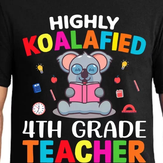 Highly Koalafied 4Th Grade Teacher Gift Pajama Set