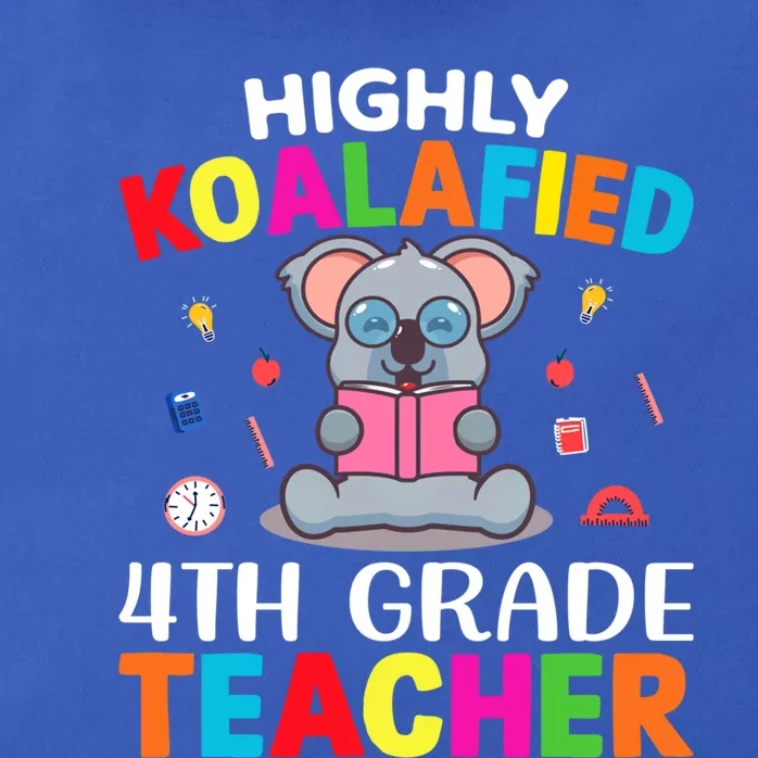 Highly Koalafied 4Th Grade Teacher Funny Gift Zip Tote Bag