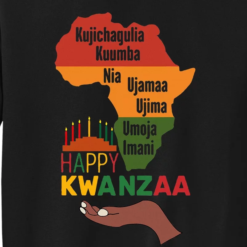 Happy Kwanzaa 7 Principles Of Kwanzaa Tall Sweatshirt