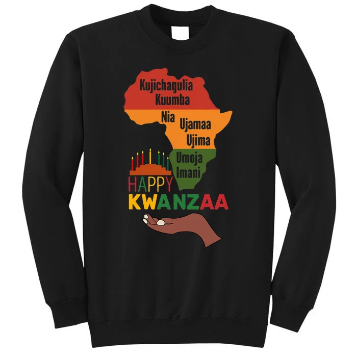 Happy Kwanzaa 7 Principles Of Kwanzaa Tall Sweatshirt