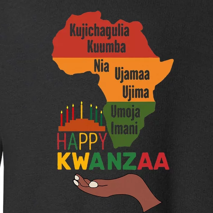 Happy Kwanzaa 7 Principles Of Kwanzaa Toddler Sweatshirt