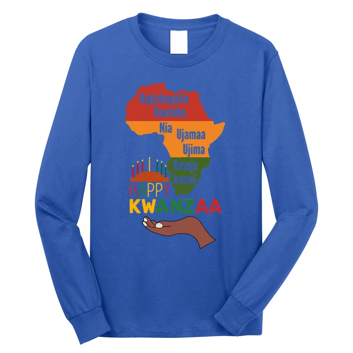 Happy Kwanzaa  7 Principles Of Kwanzaa Long Sleeve Shirt