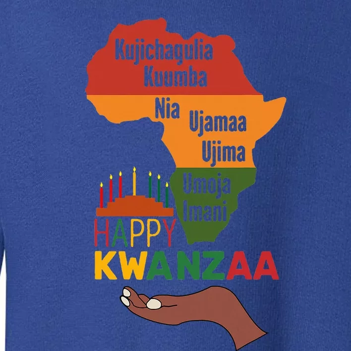 Happy Kwanzaa  7 Principles Of Kwanzaa Toddler Sweatshirt