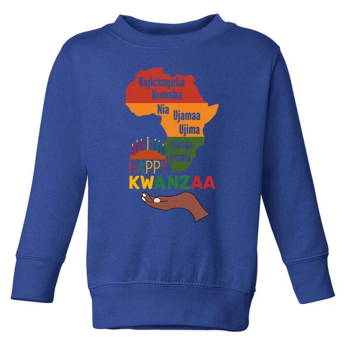 Happy Kwanzaa  7 Principles Of Kwanzaa Toddler Sweatshirt