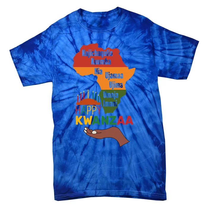 Happy Kwanzaa  7 Principles Of Kwanzaa Tie-Dye T-Shirt