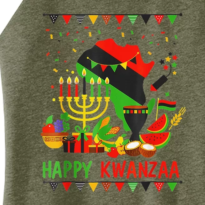 Happy Kwanzaa 7 Principles Of Kwanzaa December 26 January 1 Women’s Perfect Tri Rocker Tank