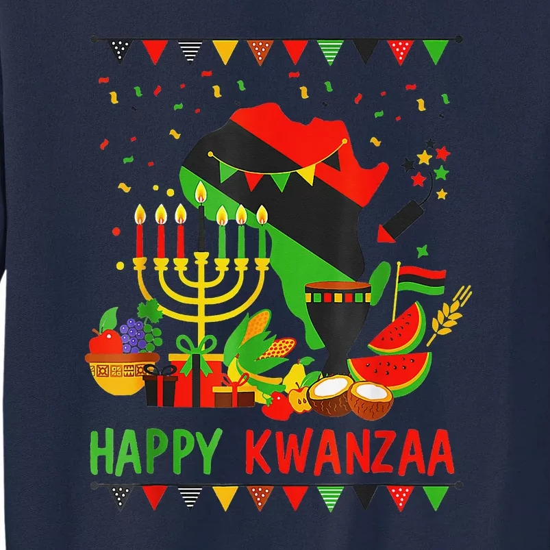 Happy Kwanzaa 7 Principles Of Kwanzaa December 26 January 1 Tall Sweatshirt