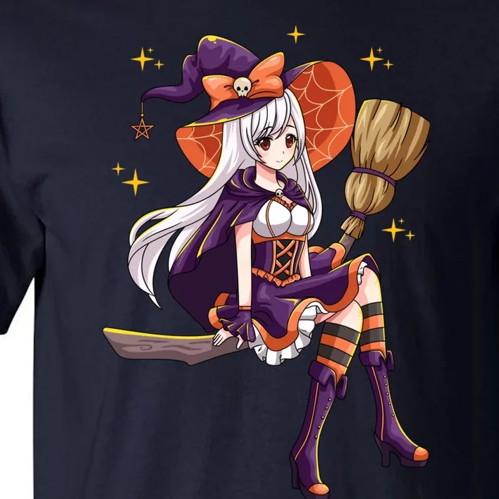 Halloween Kawaii Anime Manga Witch Wo Girl Tall T-Shirt