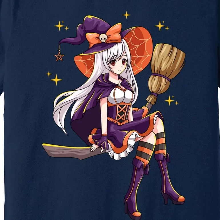 Halloween Kawaii Anime Manga Witch Wo Girl Premium T-Shirt