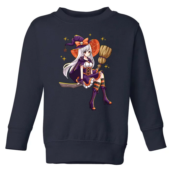 Halloween Kawaii Anime Manga Witch Wo Girl Toddler Sweatshirt