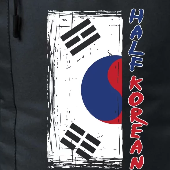 Half Korean American Graphic Funny South Korean Flag Daily Commute Backpack