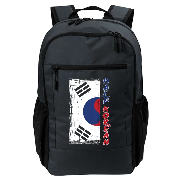 Half Korean American Graphic Funny South Korean Flag Daily Commute Backpack