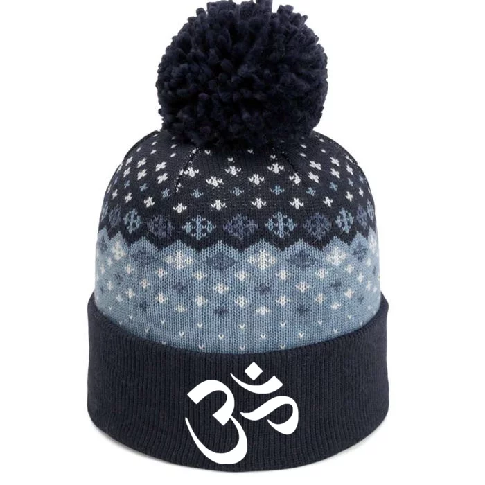 Hare Krishna AUM The Baniff Cuffed Pom Beanie