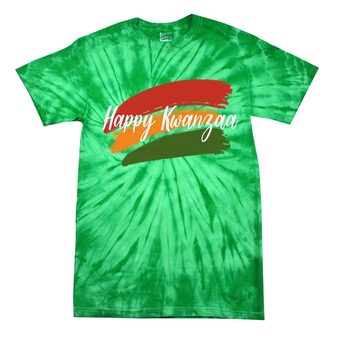 Happy Kwanzaa African Black Woman 7 Principles Tie-Dye T-Shirt