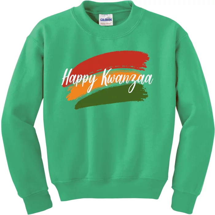 Happy Kwanzaa African Black Woman 7 Principles Kids Sweatshirt