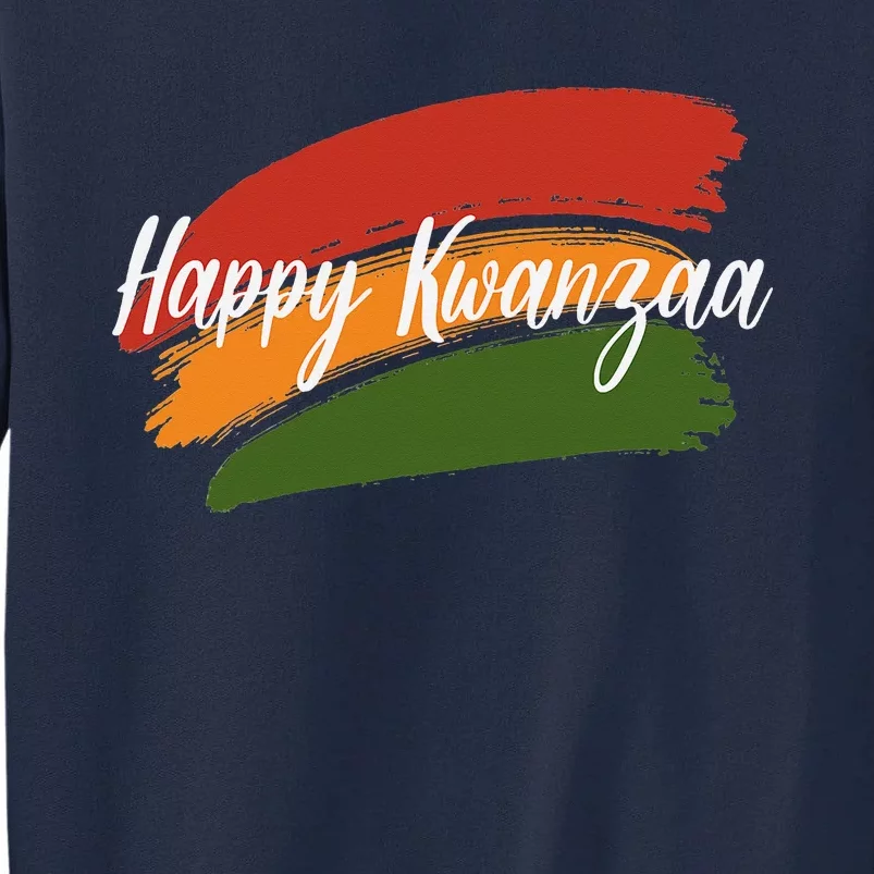 Happy Kwanzaa African Black Woman 7 Principles Tall Sweatshirt