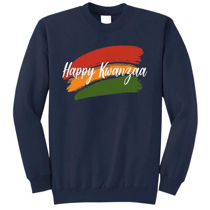 Happy Kwanzaa African Black Woman 7 Principles Tall Sweatshirt