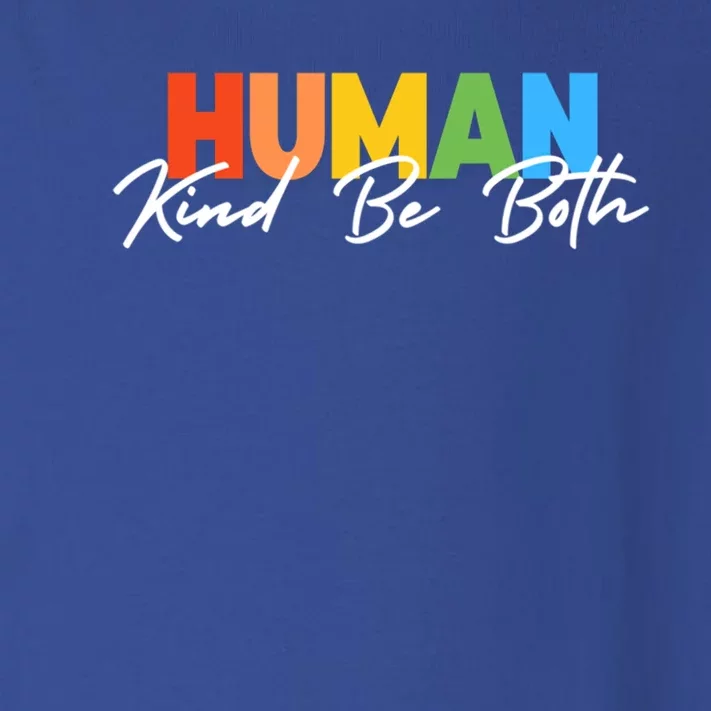 Hu Kind Be Both Lgbtq Pride Hukind Rainbow Funny Gift Toddler Long Sleeve Shirt