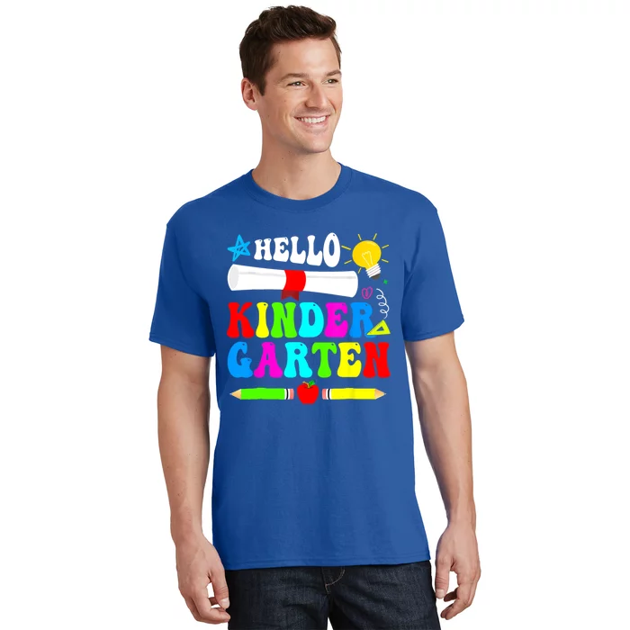 Hello Kindergarten Back To School Teacher 1St Day Of School Gift T-Shirt