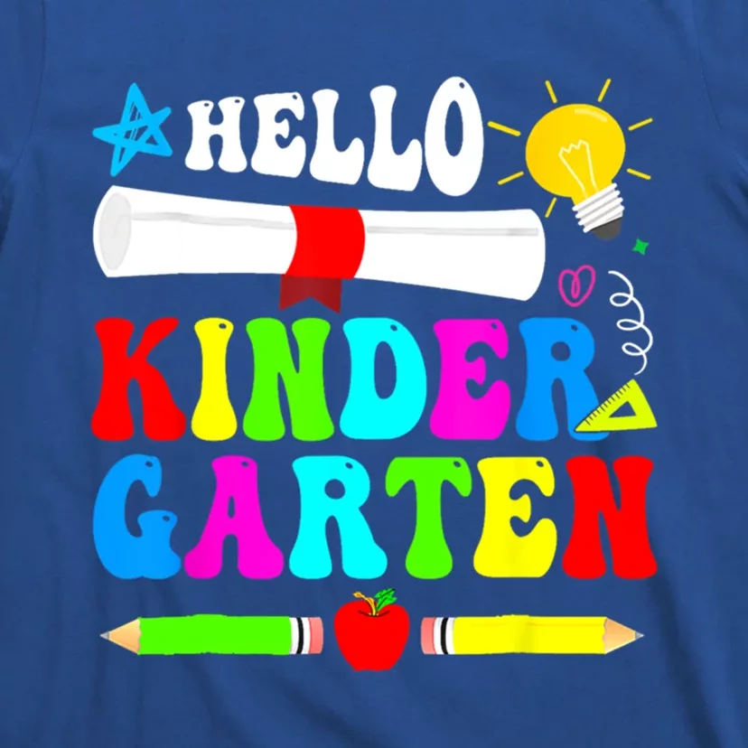 Hello Kindergarten Back To School Teacher 1St Day Of School Gift T-Shirt