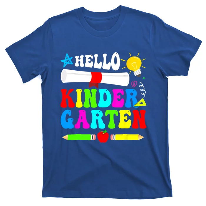 Hello Kindergarten Back To School Teacher 1St Day Of School Gift T-Shirt