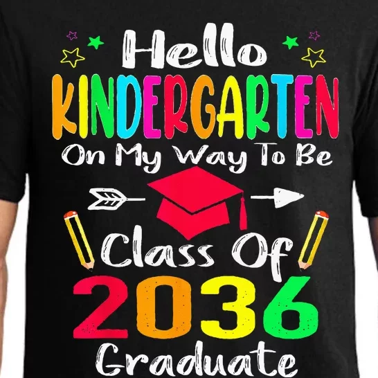 Hello Kindergarten Back To School Class Of 2036 Grow With Me Pajama Set