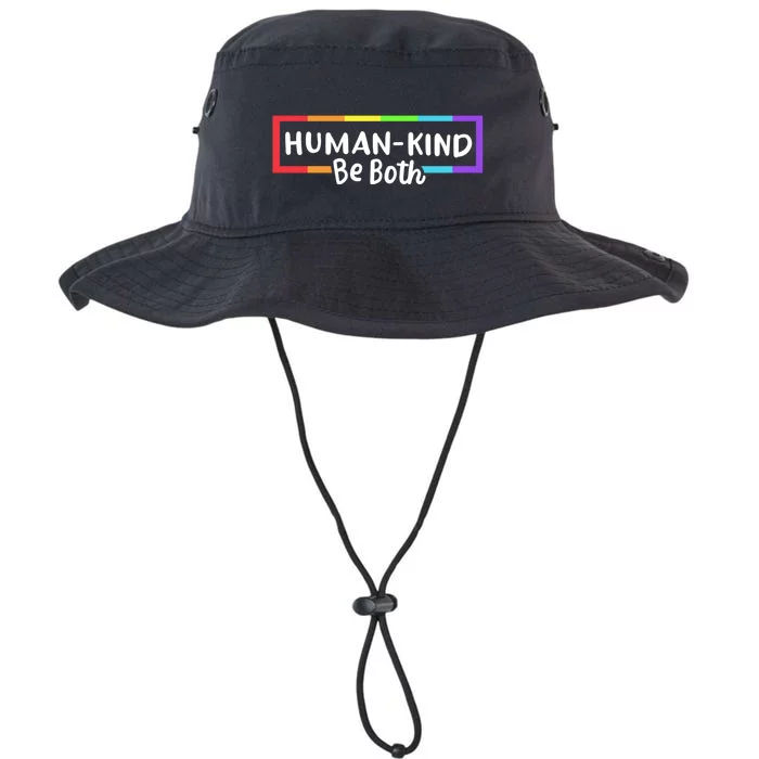 Human Kind Be Both LGBTQ Ally Pride Rainbow Positive Message Legacy Cool Fit Booney Bucket Hat