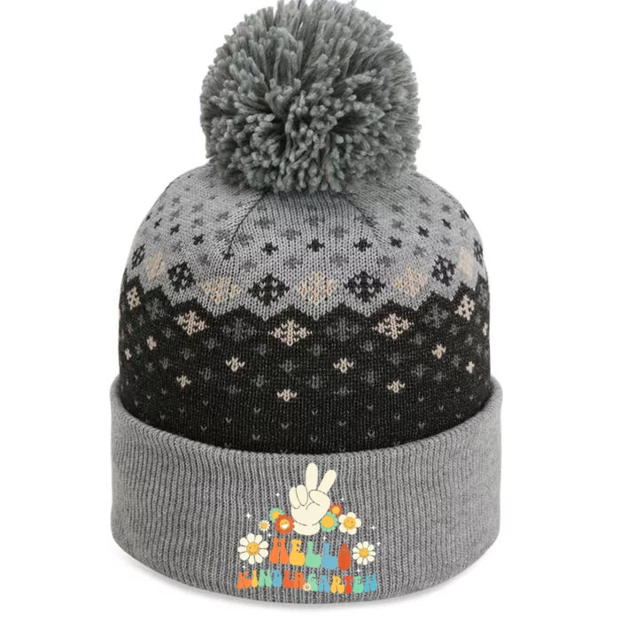 Hello Kindergarten Back To School Kindergarten Teacher The Baniff Cuffed Pom Beanie